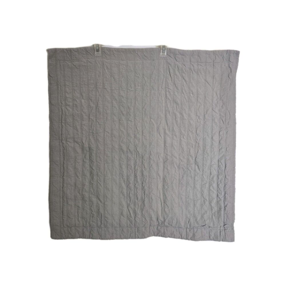 Docofil Euro Single Pillow Sham Gray 29X30 Textured Cover  100% Cotton